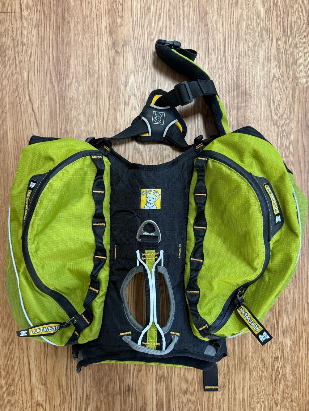 Ruffwear Approach Dog Harness/Backpack Green Medium Excellent Condition